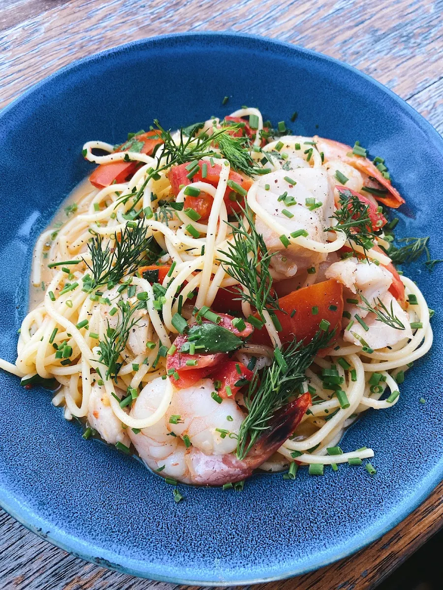 Seafood Spaghetti, Volpino Pizzeria and Wine Bar