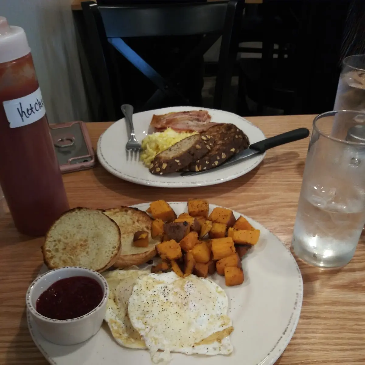 Sweet Potato Home Fries English Muffin