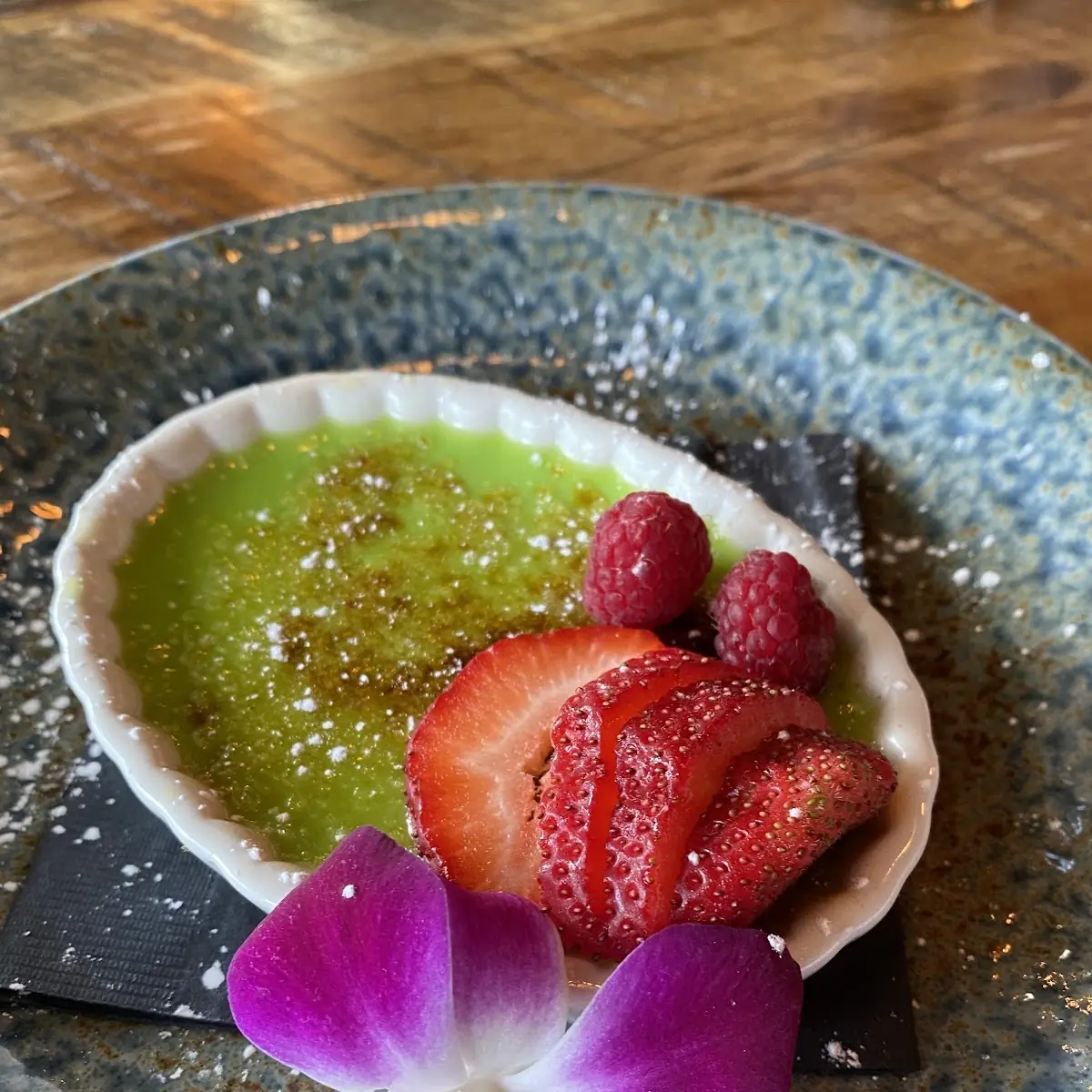 Pandan Creme Brulee