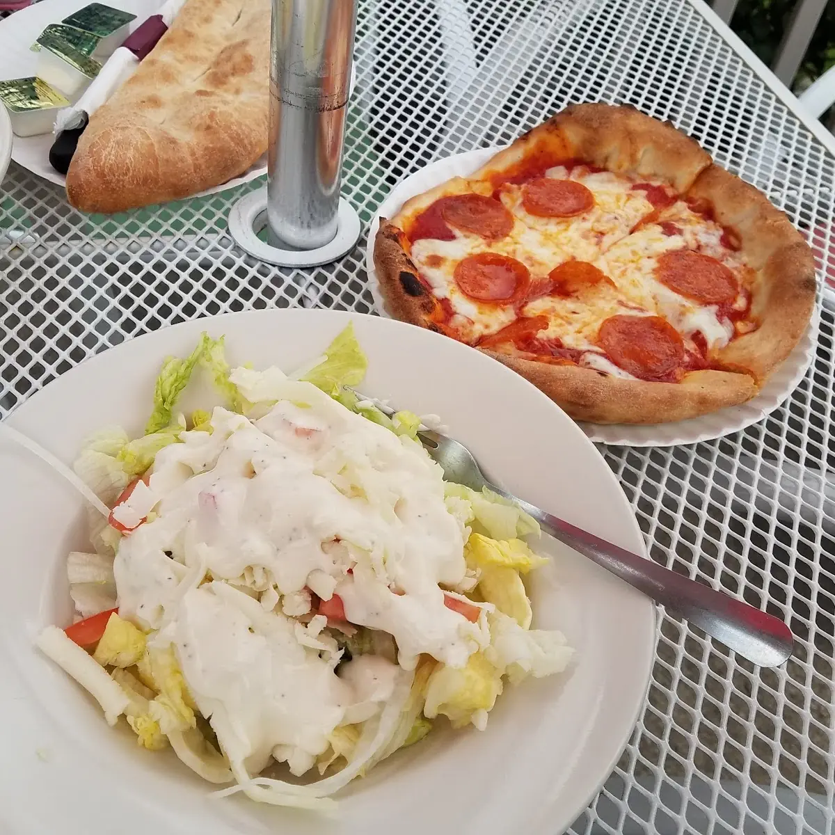 Personal Pepperoni Pizza and Side Salad
