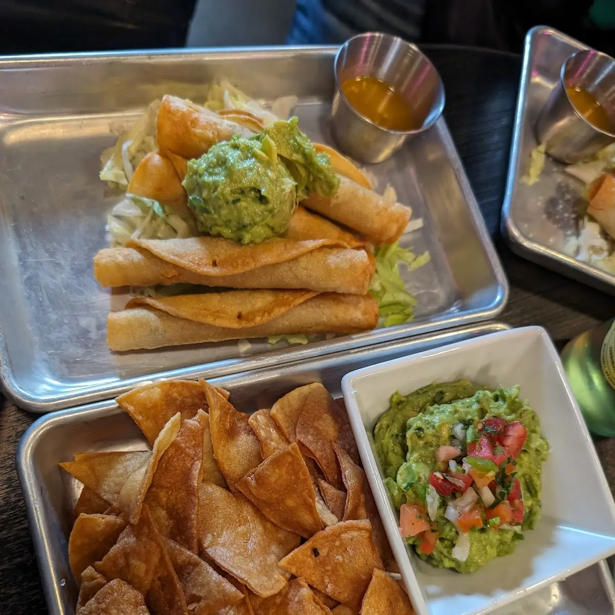 Taquitos and Chips & Guacamole