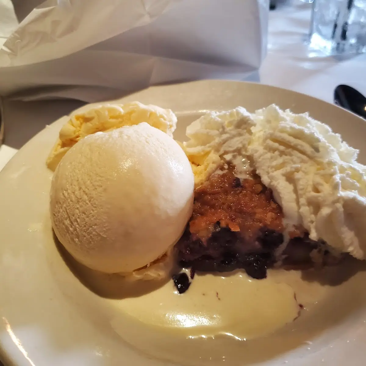 Praline Bread Pudding a La Mode