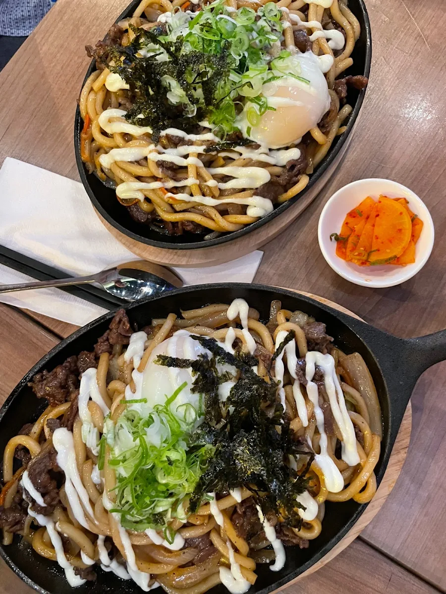 Cheese Dak Galbi Yaki Udon Cheese Dak Galbi Yaki Udon