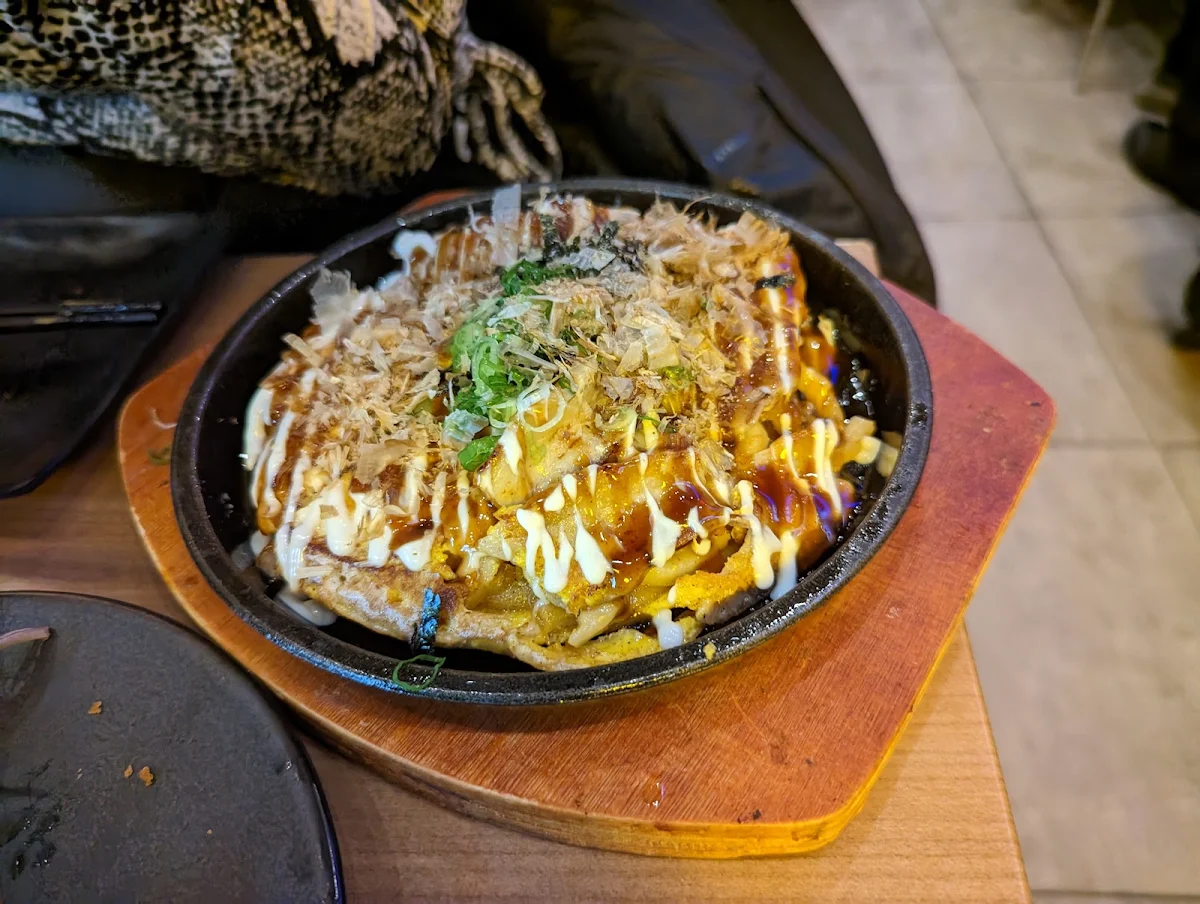 Okonomiyaki with Shrimps