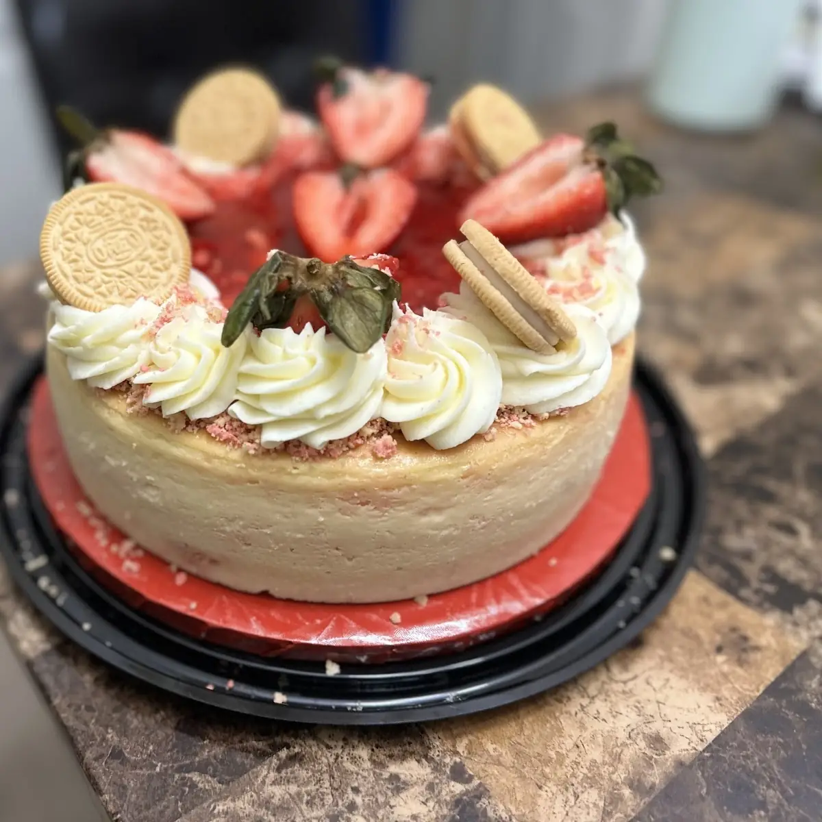 Strawberry Shortcake Cheesecake