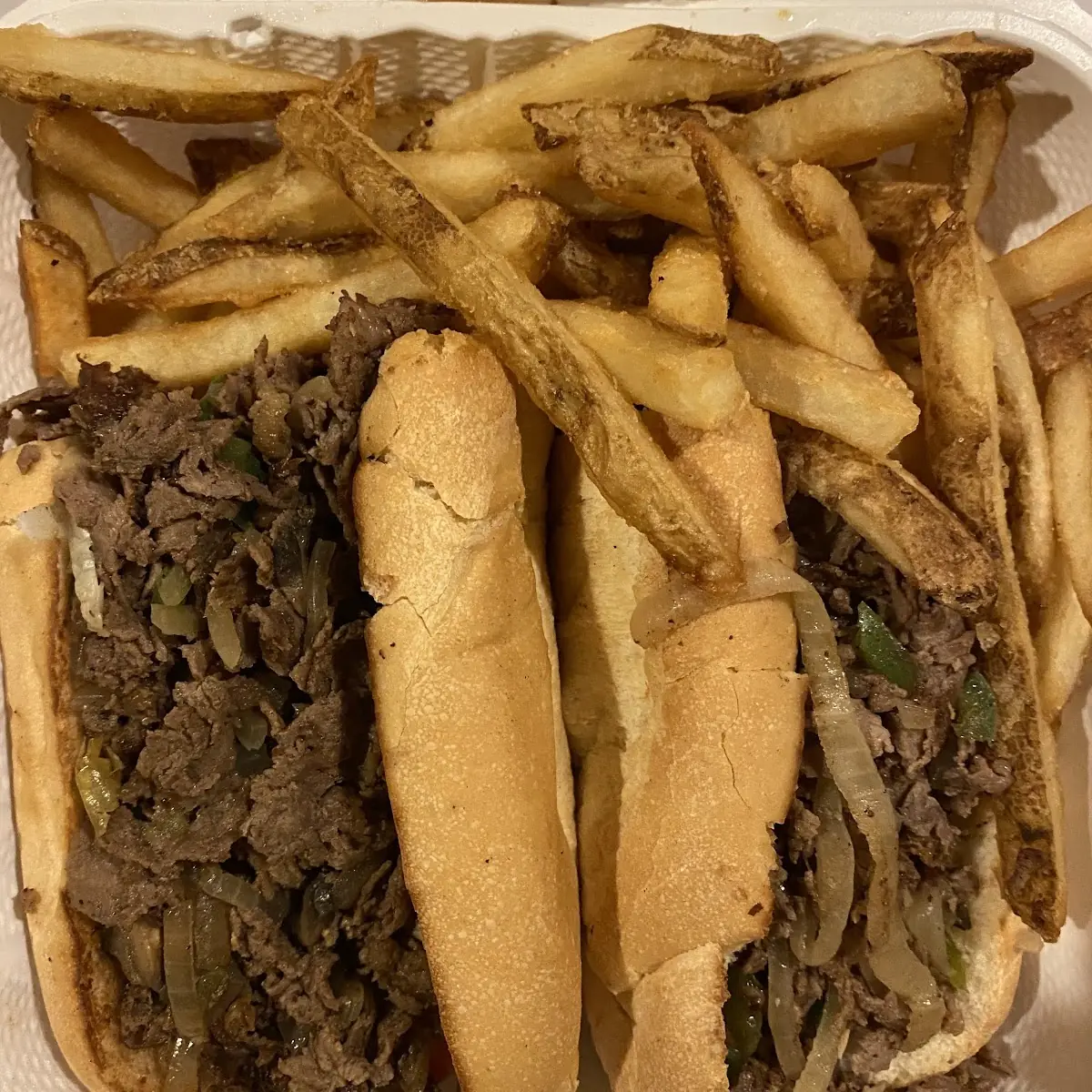 Steak Sandwich with Fries Extra Meat