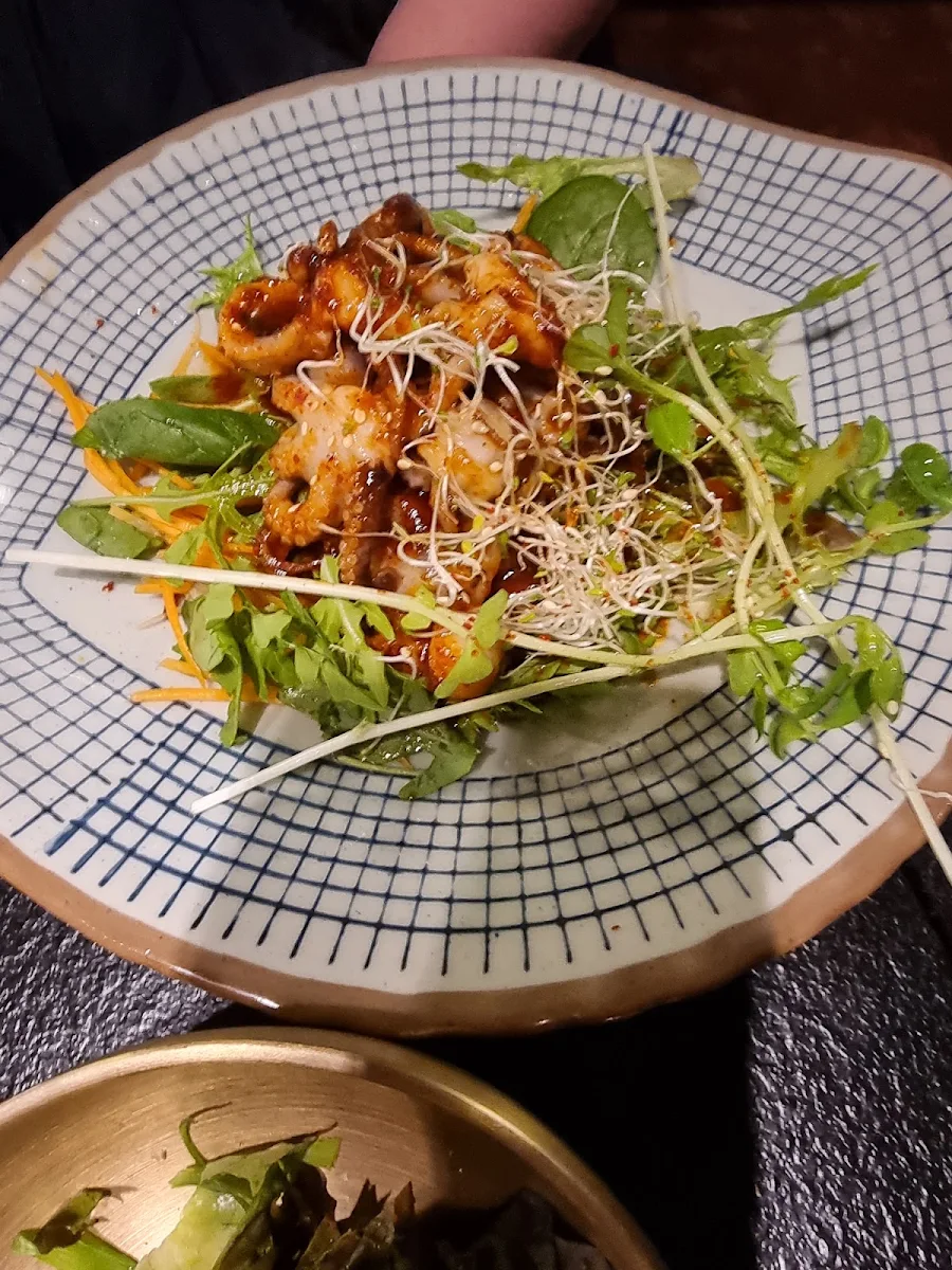 Spicy Baby Octopus Salad, Hanok Korean BBQ Wollongong