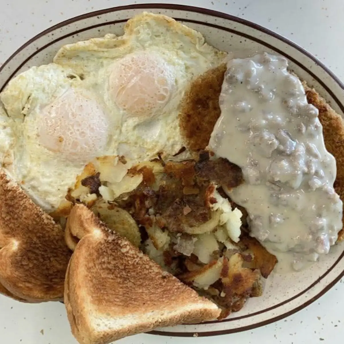 Country Fried Steak with Sausage Gravy