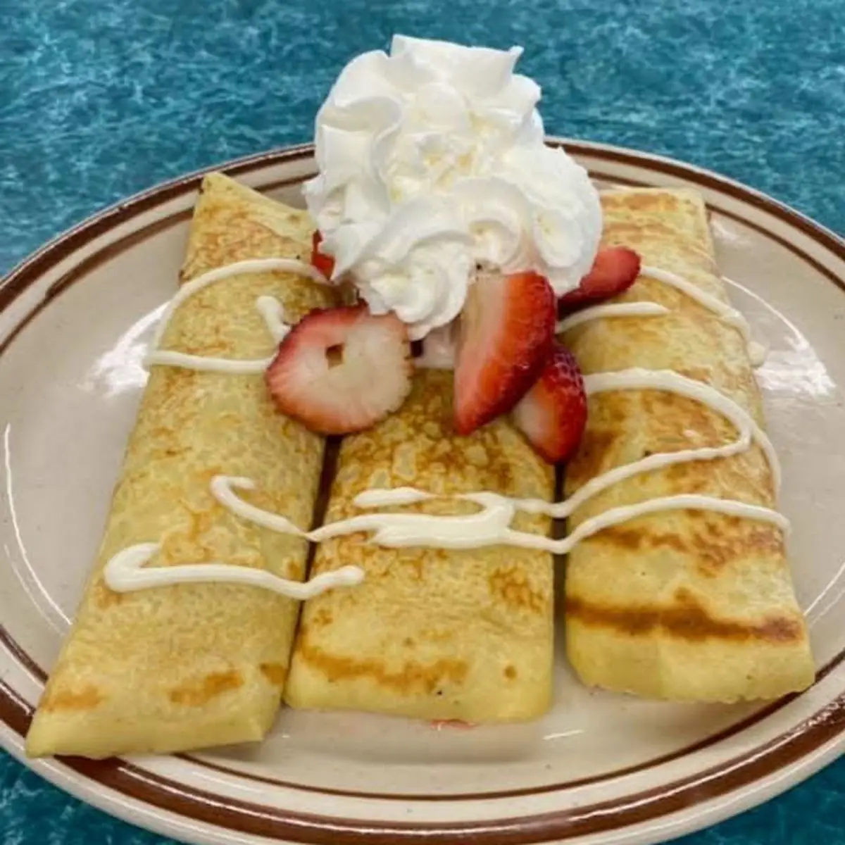 Strawberry and Cream Cheese Crepes
