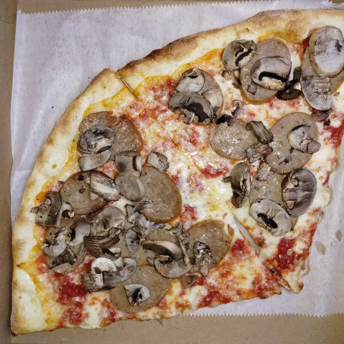 Mushroom & Sausage Pizza