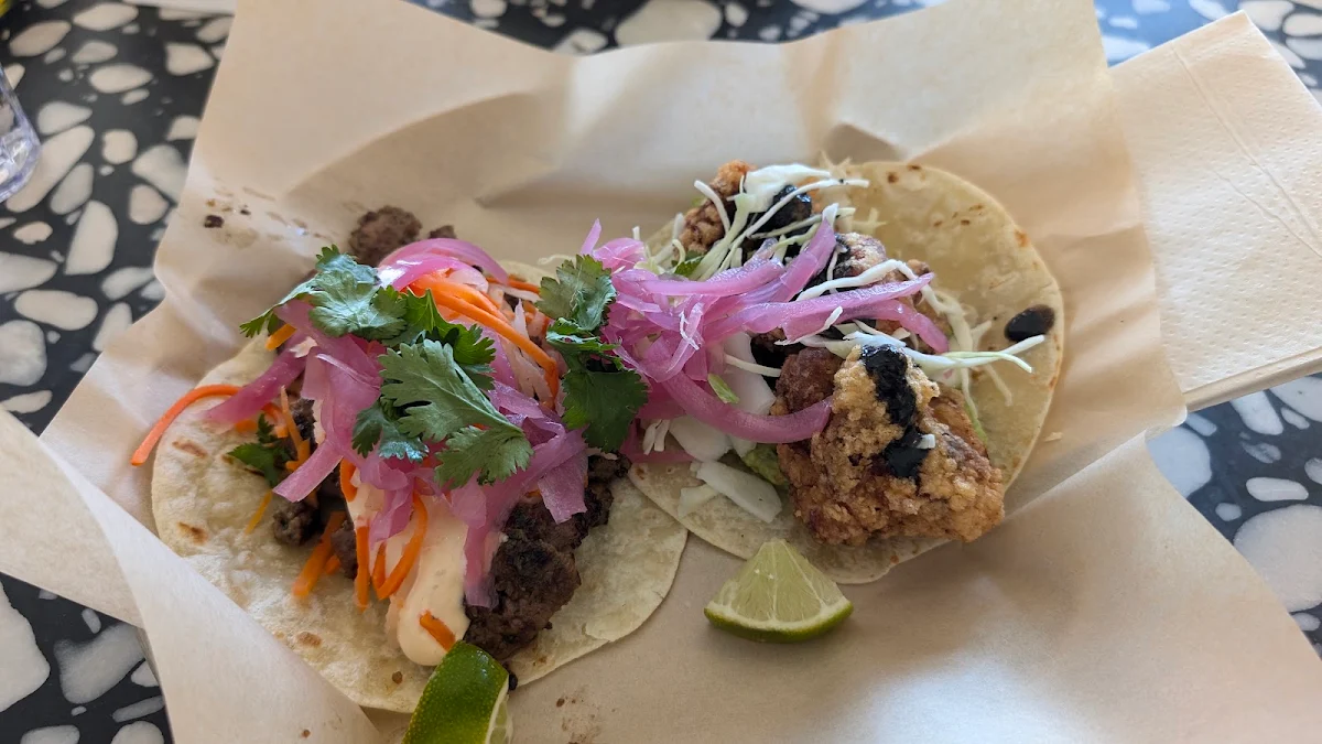 Crispy Chicken and Steak Tacos