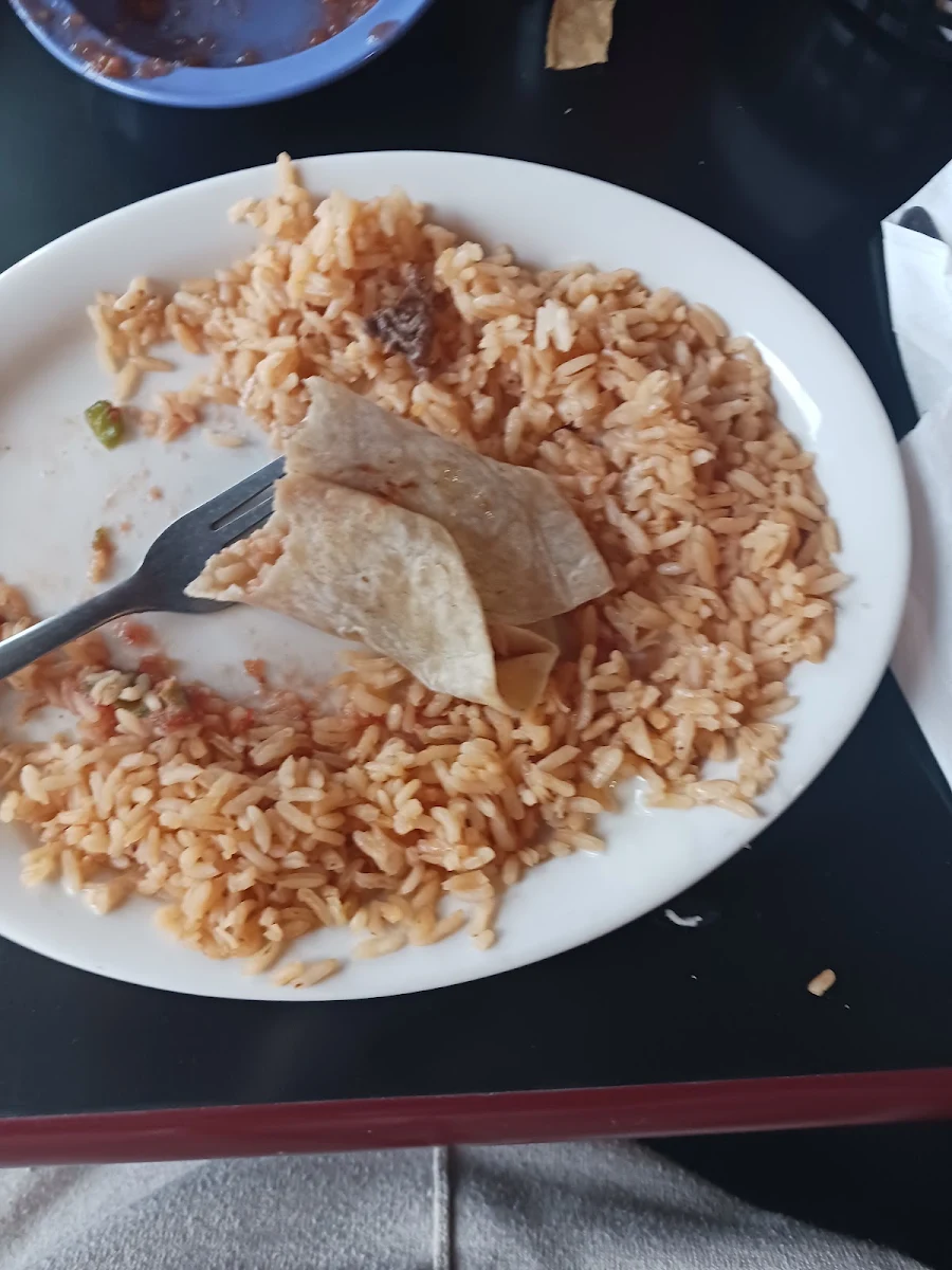 Steak Fajitas and Rice