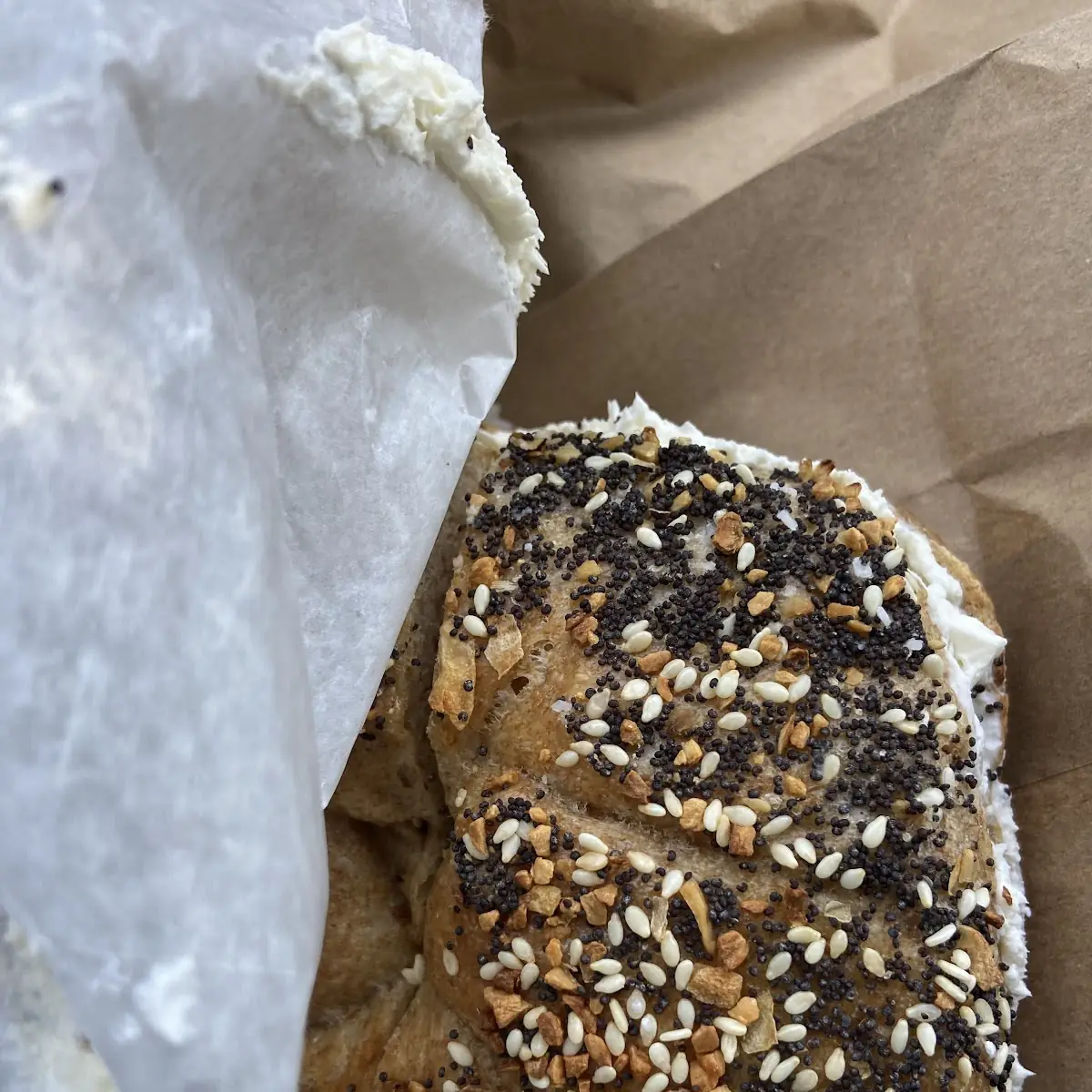 Everything Bagel with Cream Cheese