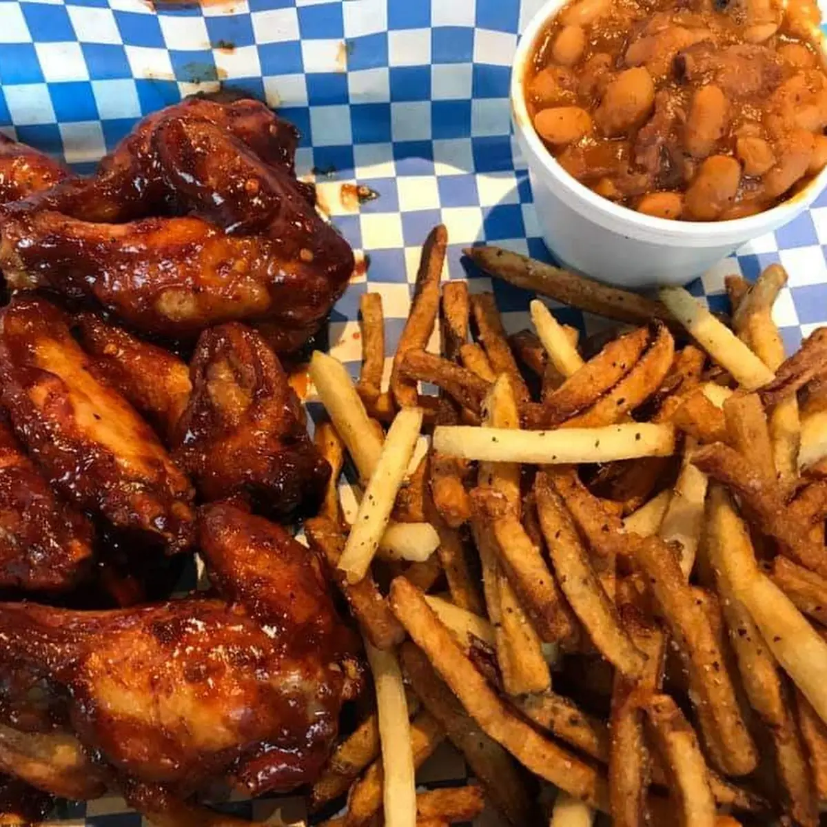 Boneless Chicken Wings & Fries
