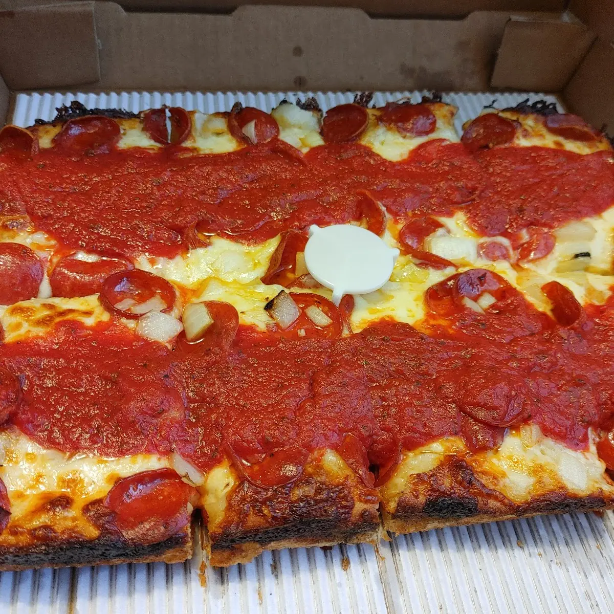 Detroit Style Pepperoni Pizza