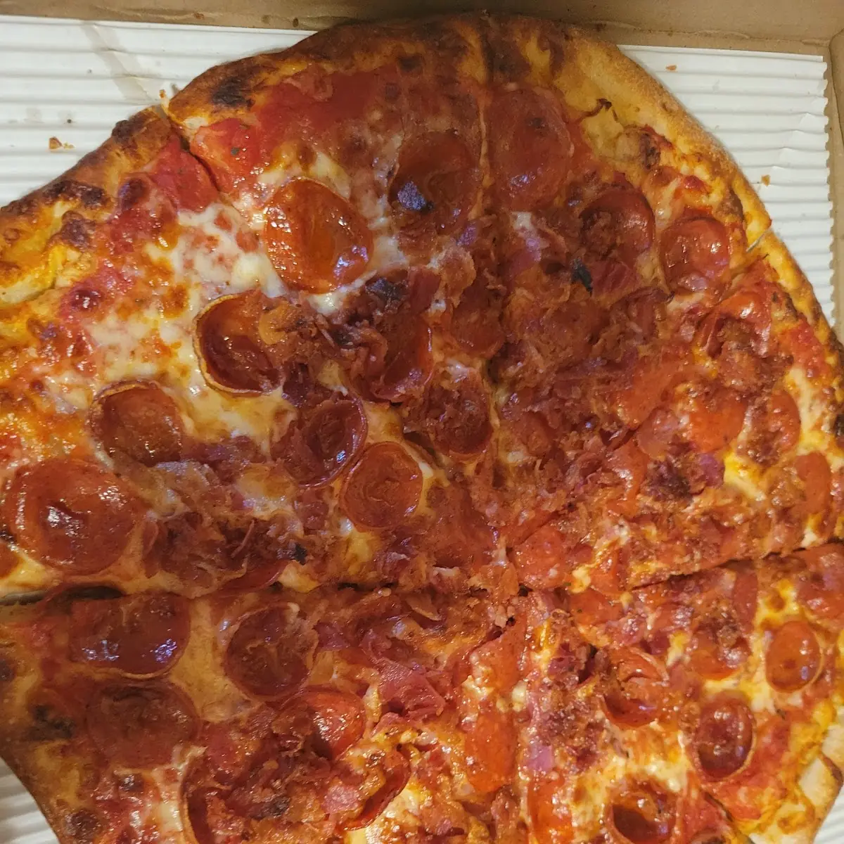 Large Pepperoni and Bacon Pizza