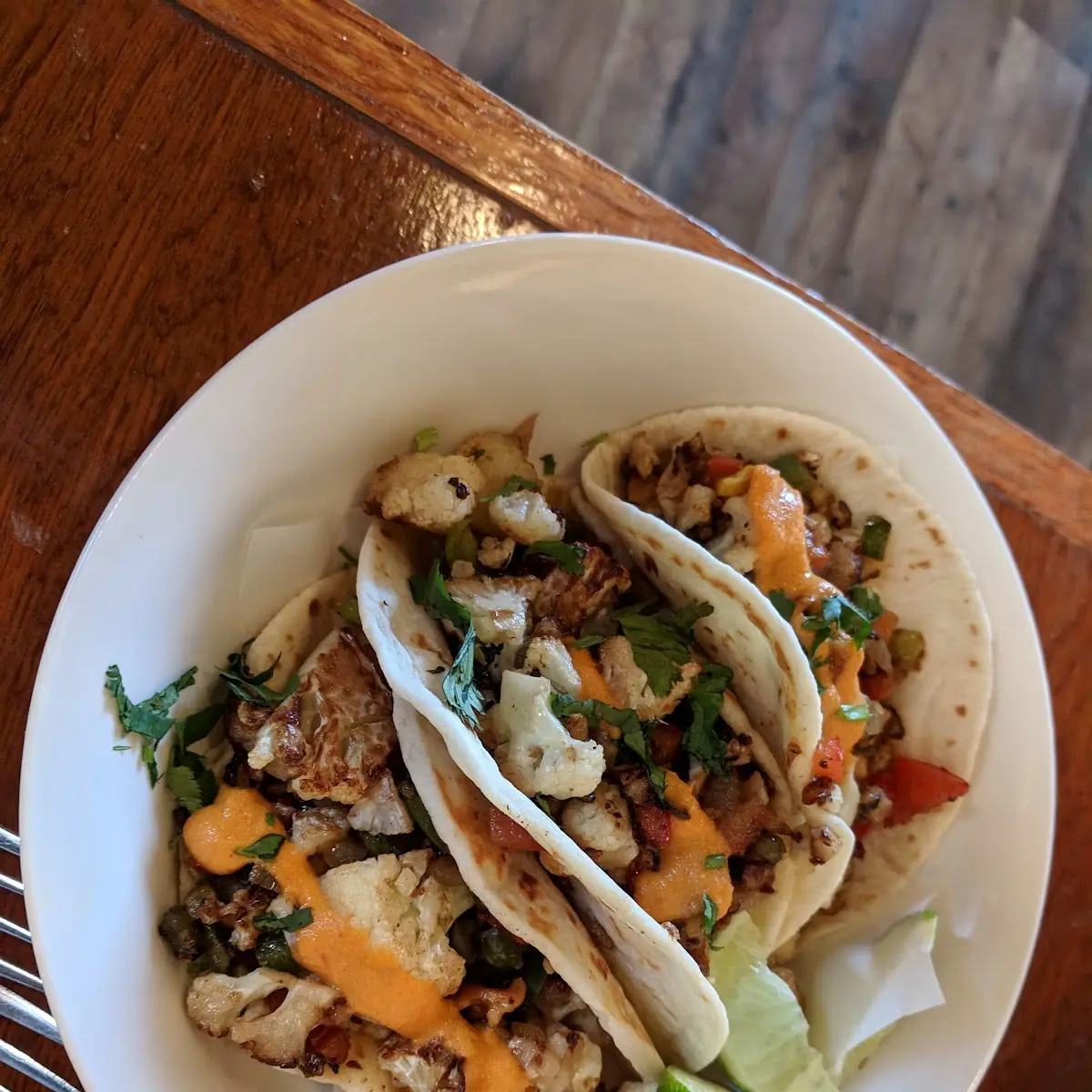 Cauliflower & Walnut Tacos