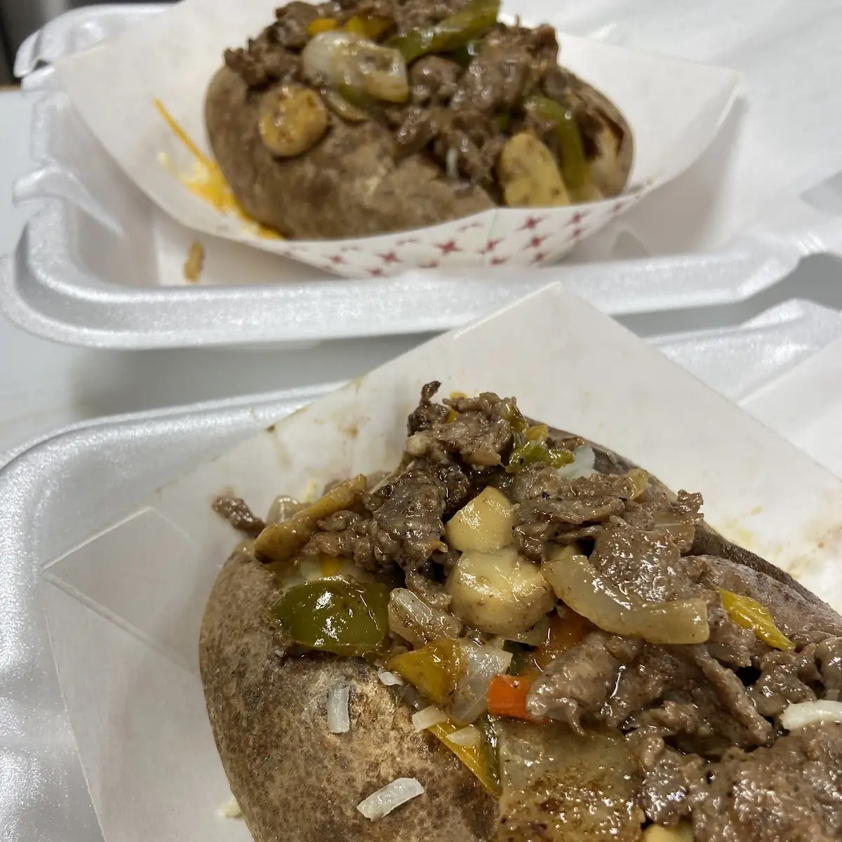 Cheesesteak Stuffed Baked Potato