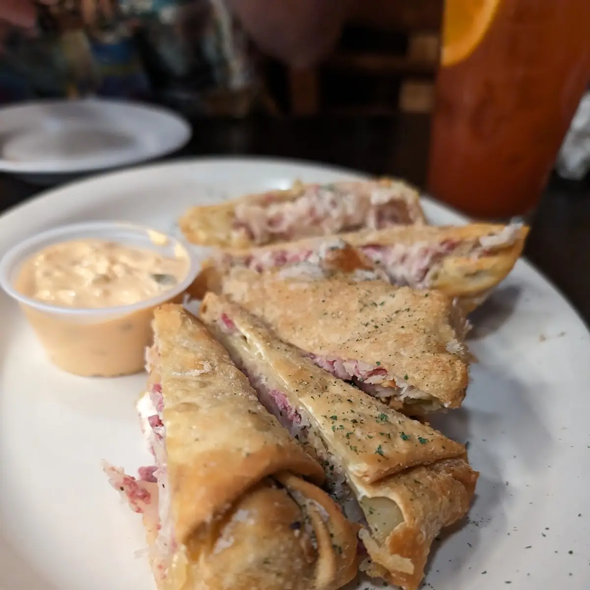 Reuben Egg Rolls
