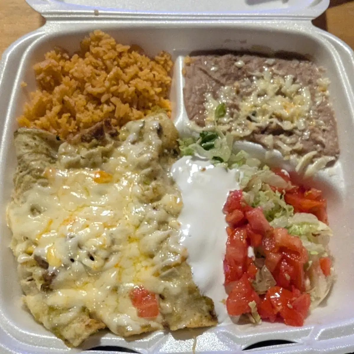 Cheese Enchilada Plate