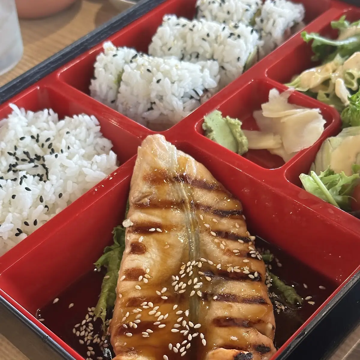 Salmon Teriyaki Bento Box
