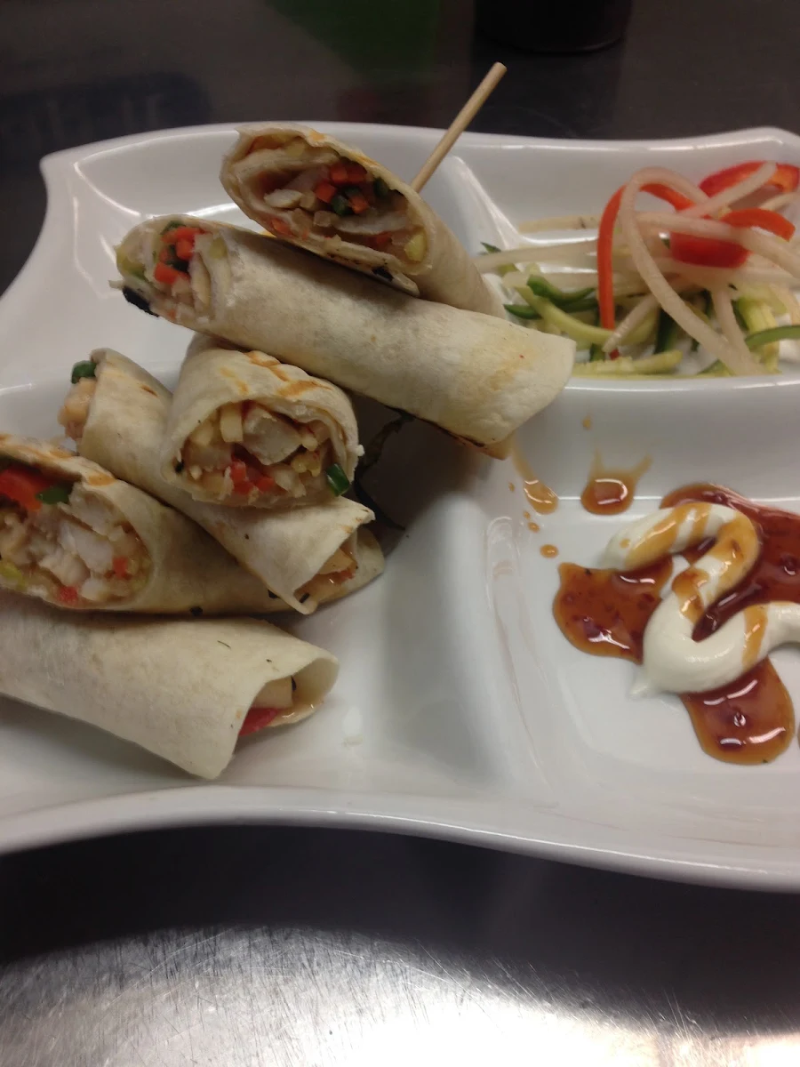 Bang Bang Chicken Wraps, The Office Tap & Grill