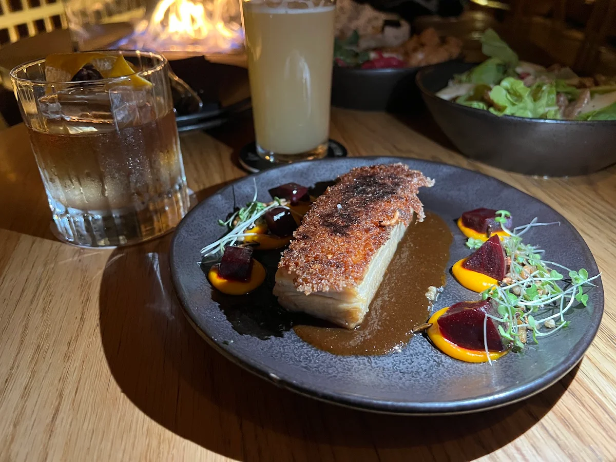 Crispy Pork Belly with Miso Sauce, The Den Salamanca