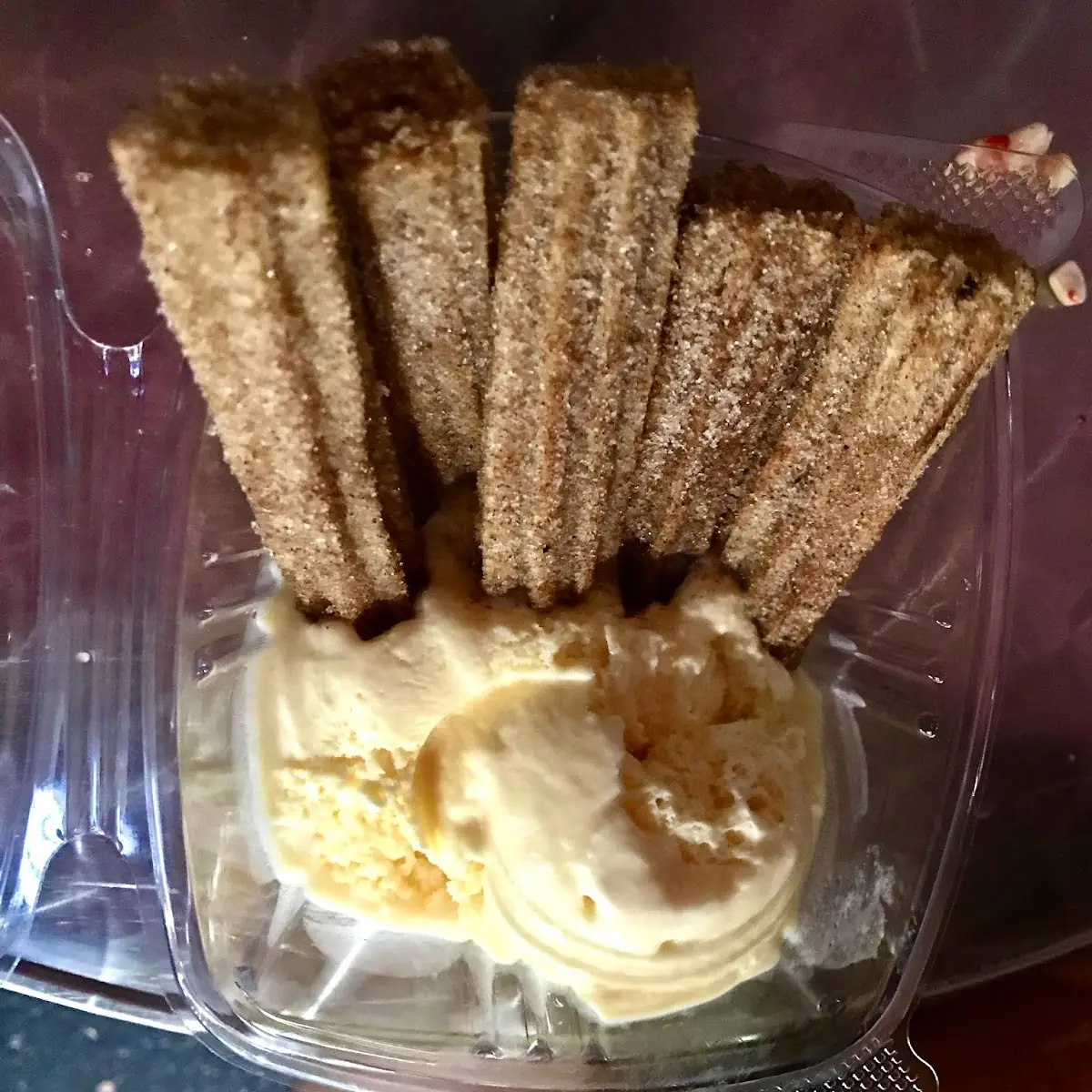 Churro Vanilla Ice Cream