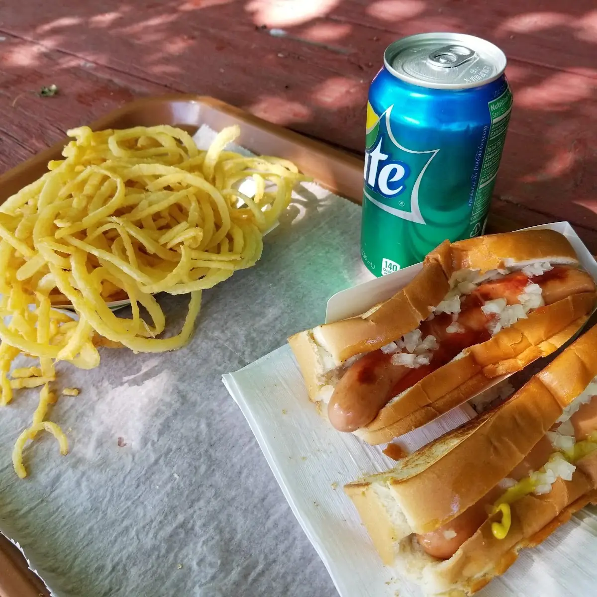 Hot Dogs & Onion Straws
