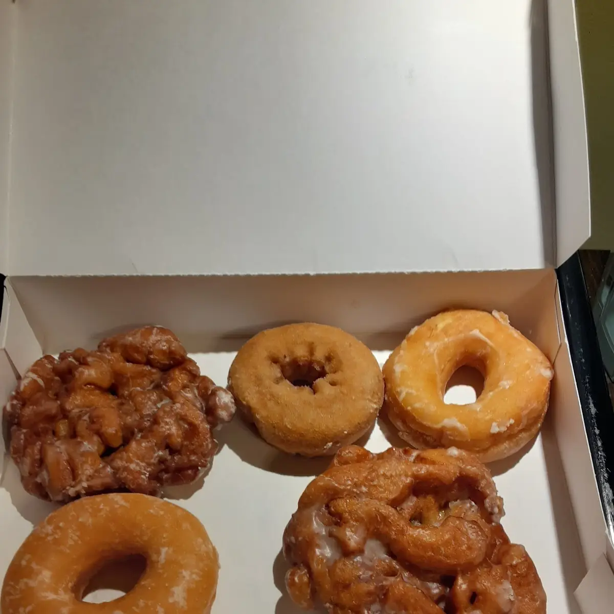 Apple Fritters & Blueberry Glazed Donuts