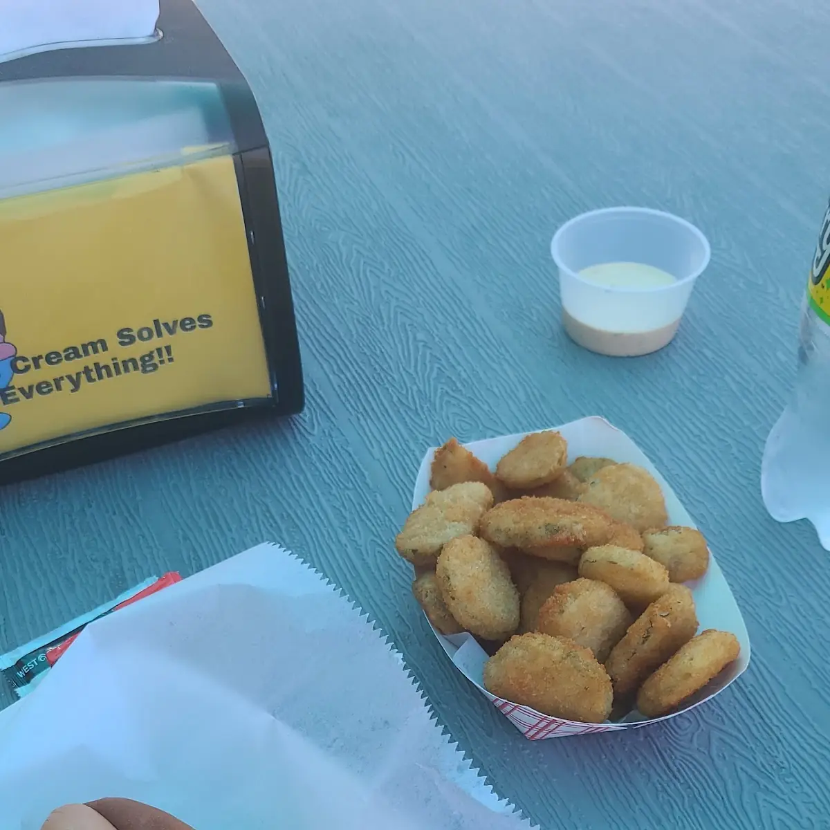 Fried Pickles & Hot Dog