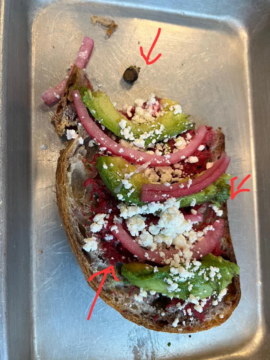 Beet Hummus Avocado Toast