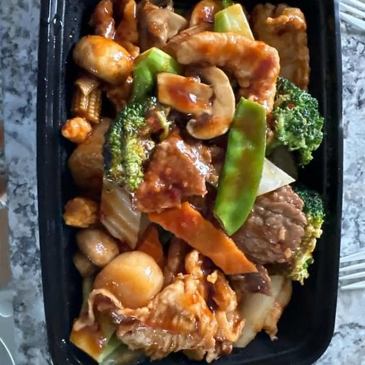 Steamed Shrimp with Broccoli