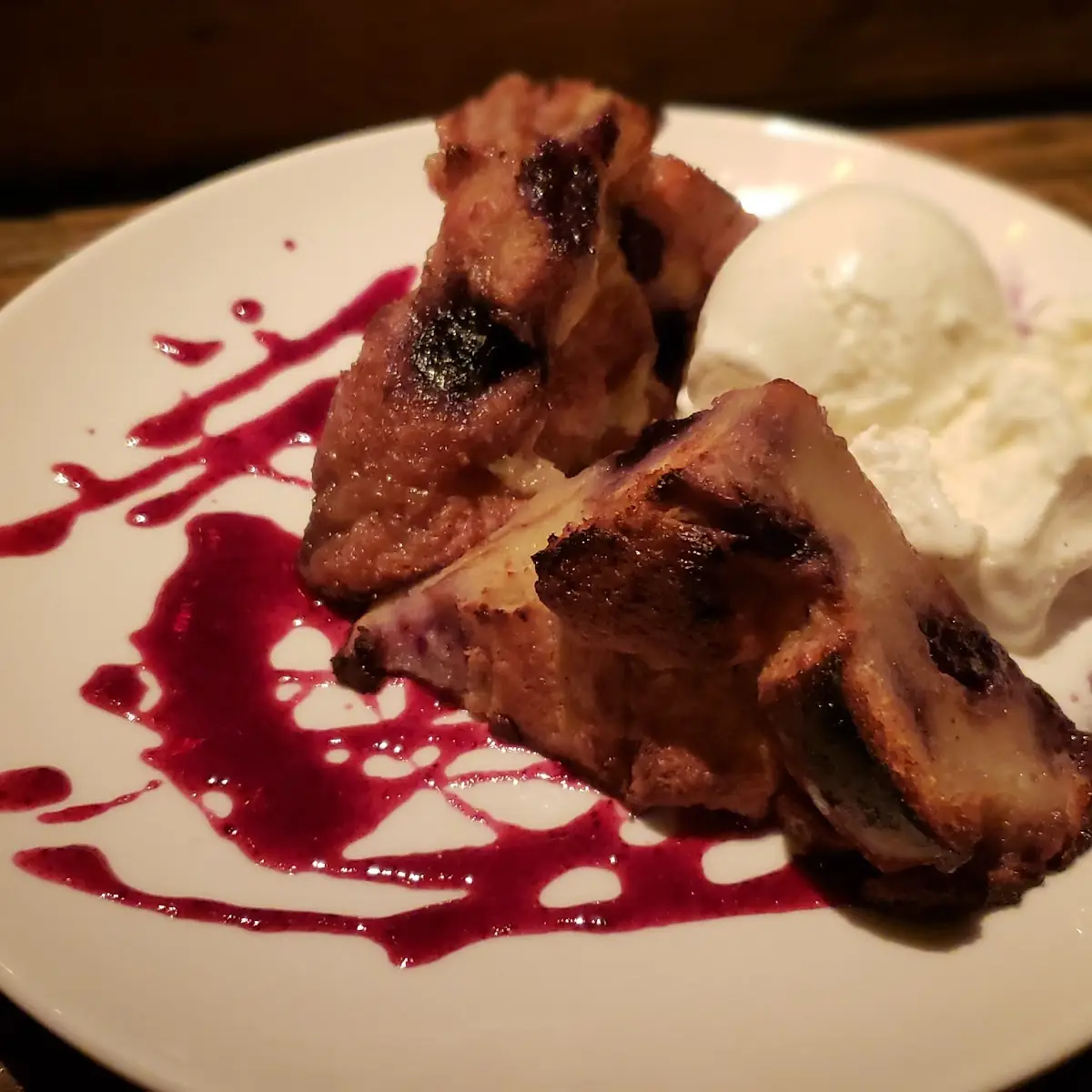 Blueberry Bread Pudding