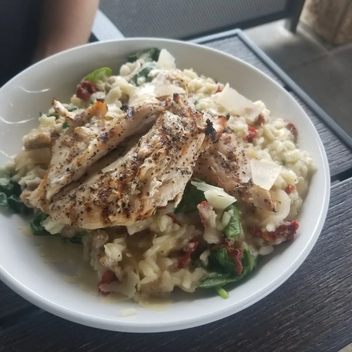 Grilled Chicken Risotto