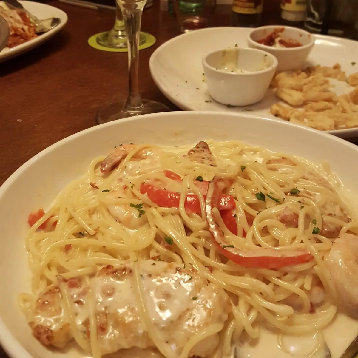 Chicken & Shrimp Carbonara