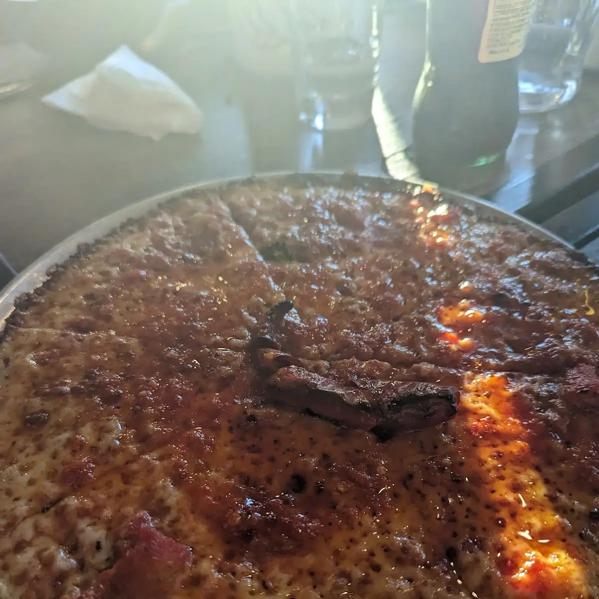Thin Crust Cheese Pizza with Chilli Pepper