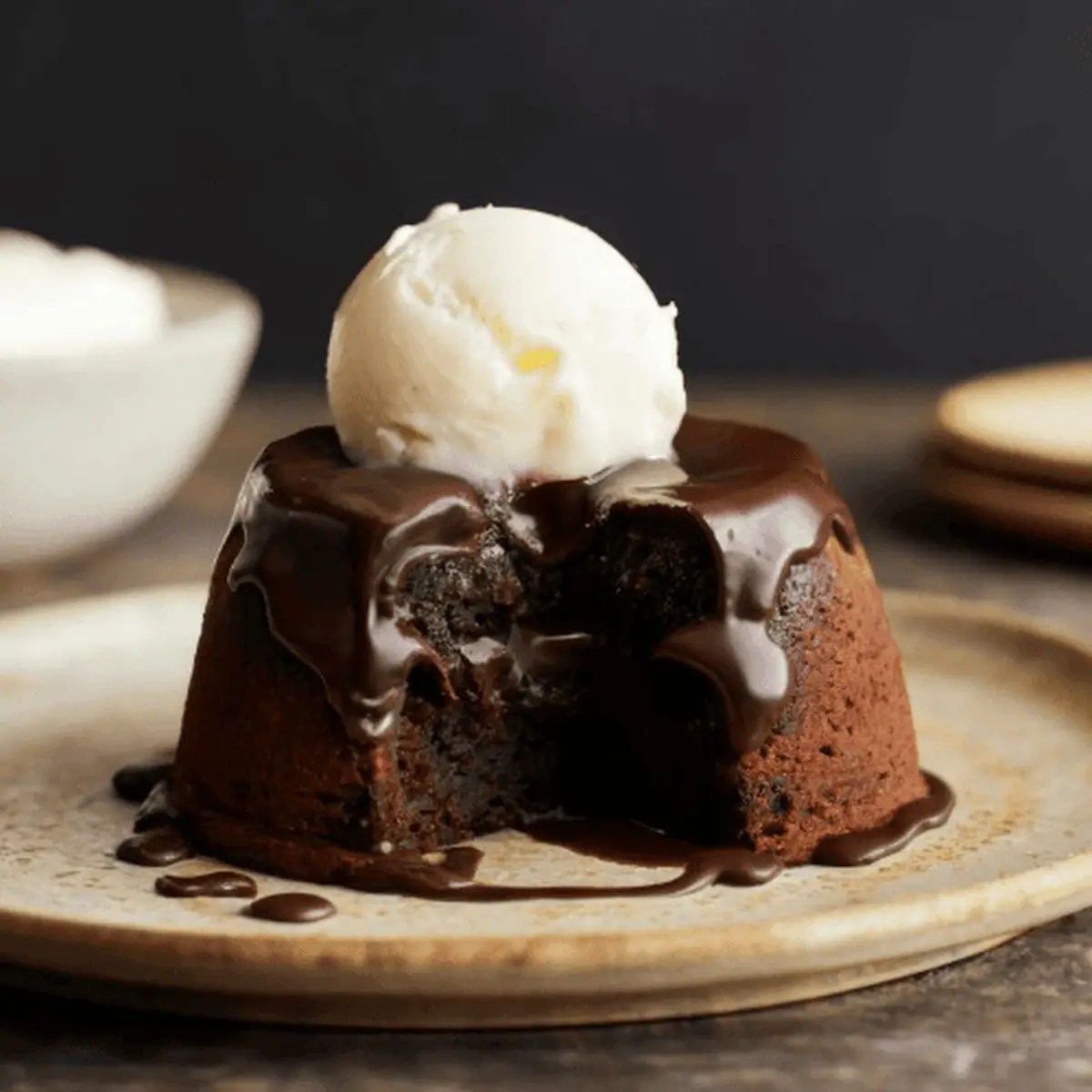 Chocolate Lava Cake w Ice Cream