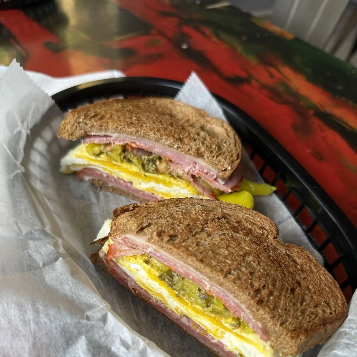 Italian Egg Sandwich on Wheat Bread