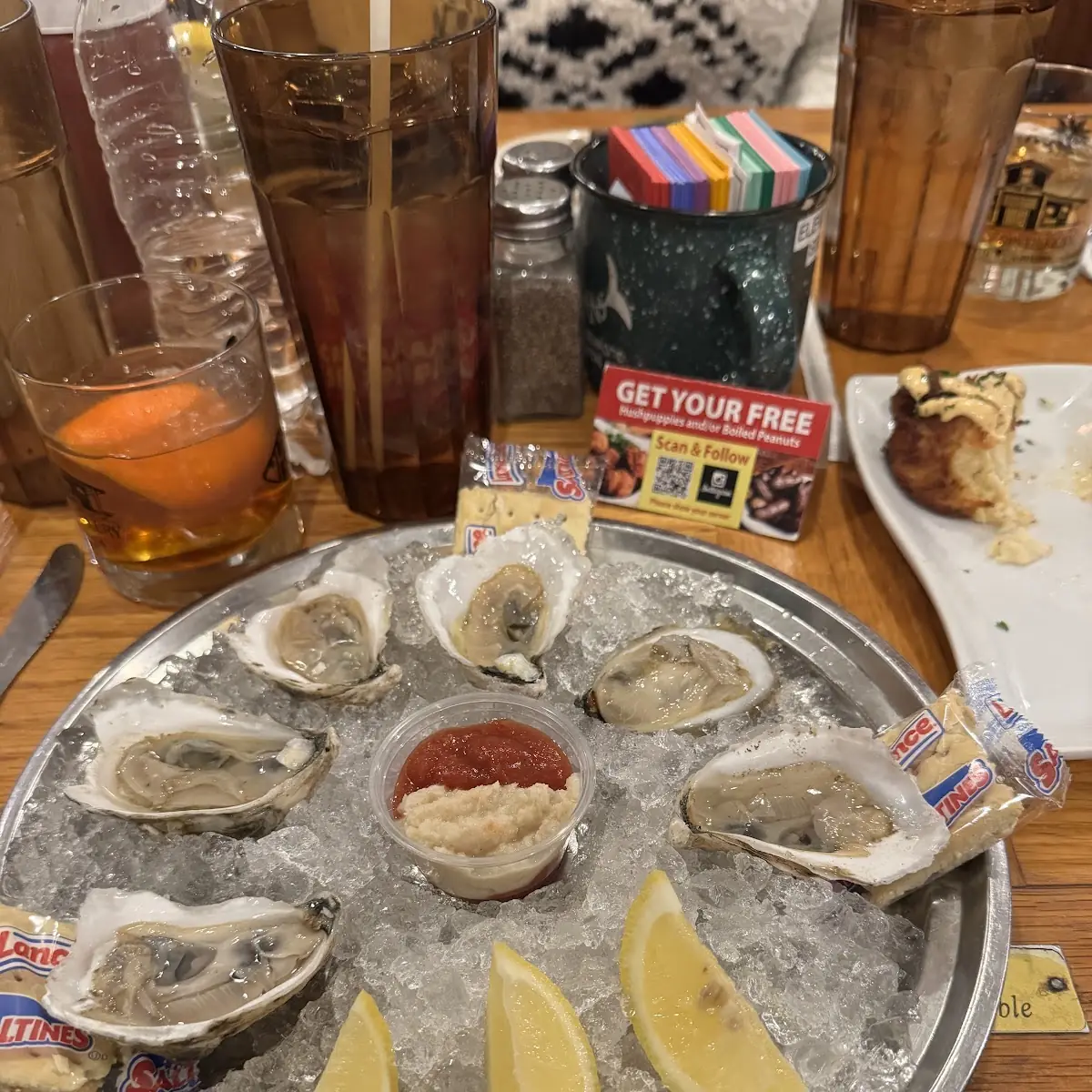Raw Oysters in the Half Shell