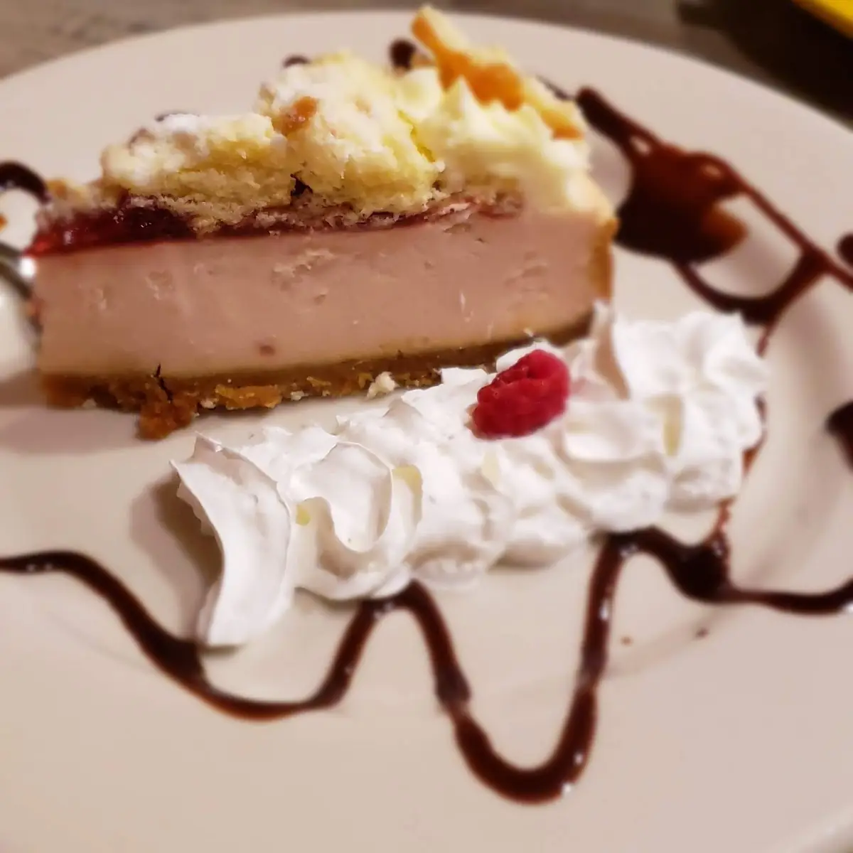 Raspberry Jelly Donut Cheese Cake
