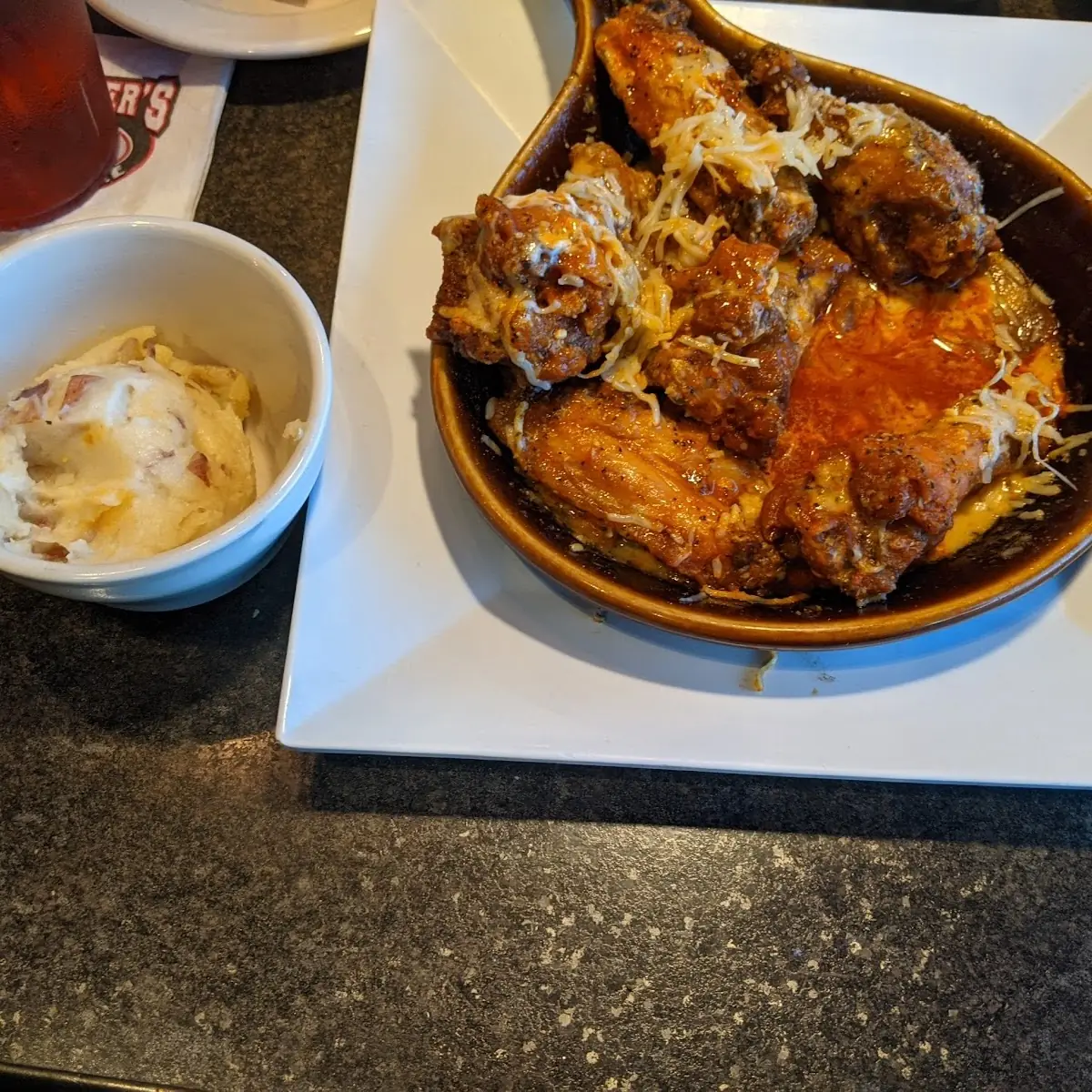 Fire Roasted Chicken with Garlic Mashed Potatoes
