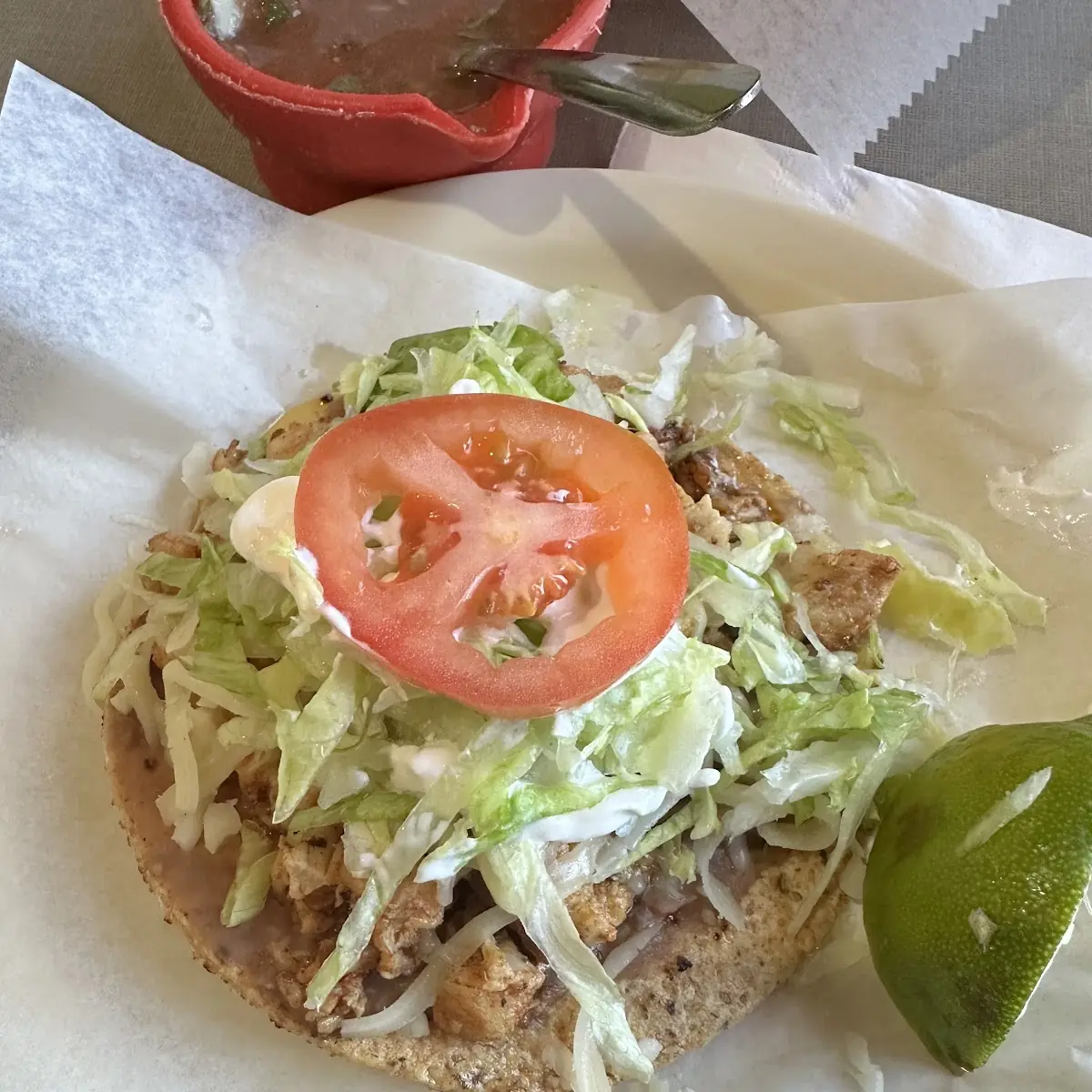 Chicken Tostada