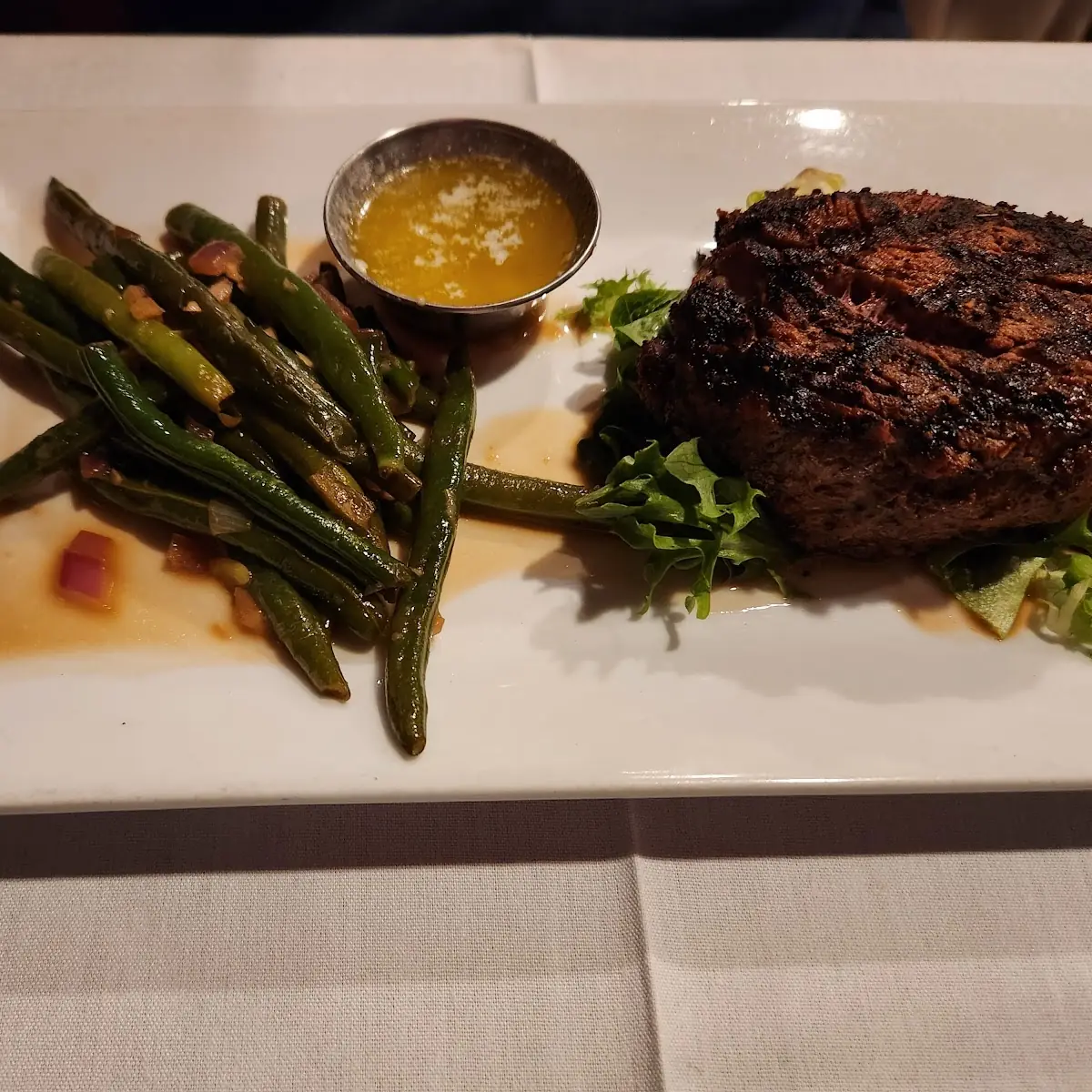 New York Strip with Crab Cake