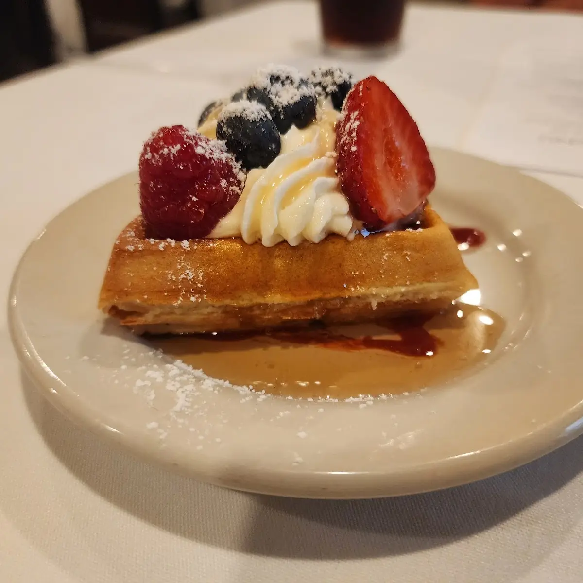 Waffles with Fresh Berries