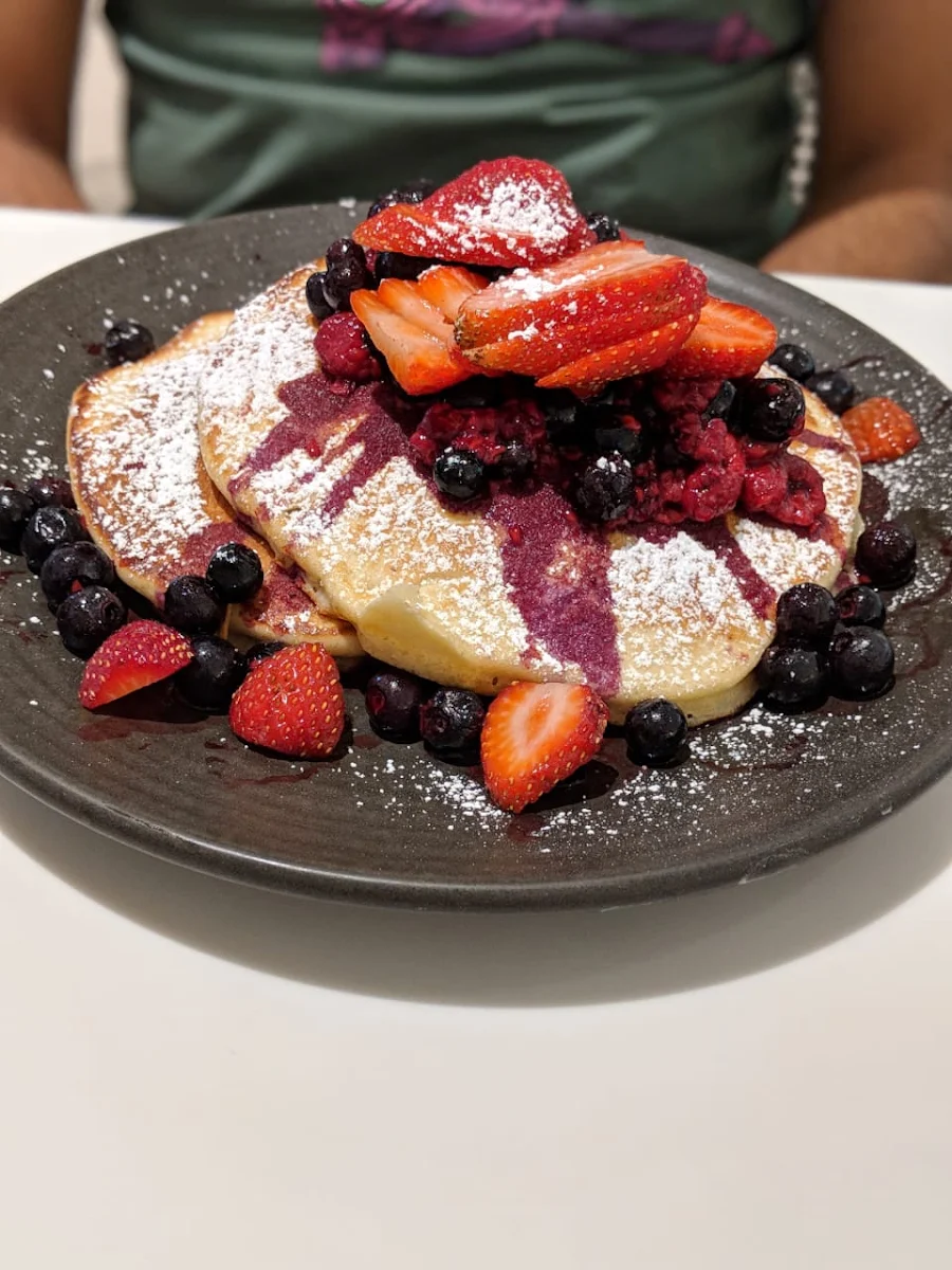 Pancakes and Strawberries, Nadia's Cafe Parramatta