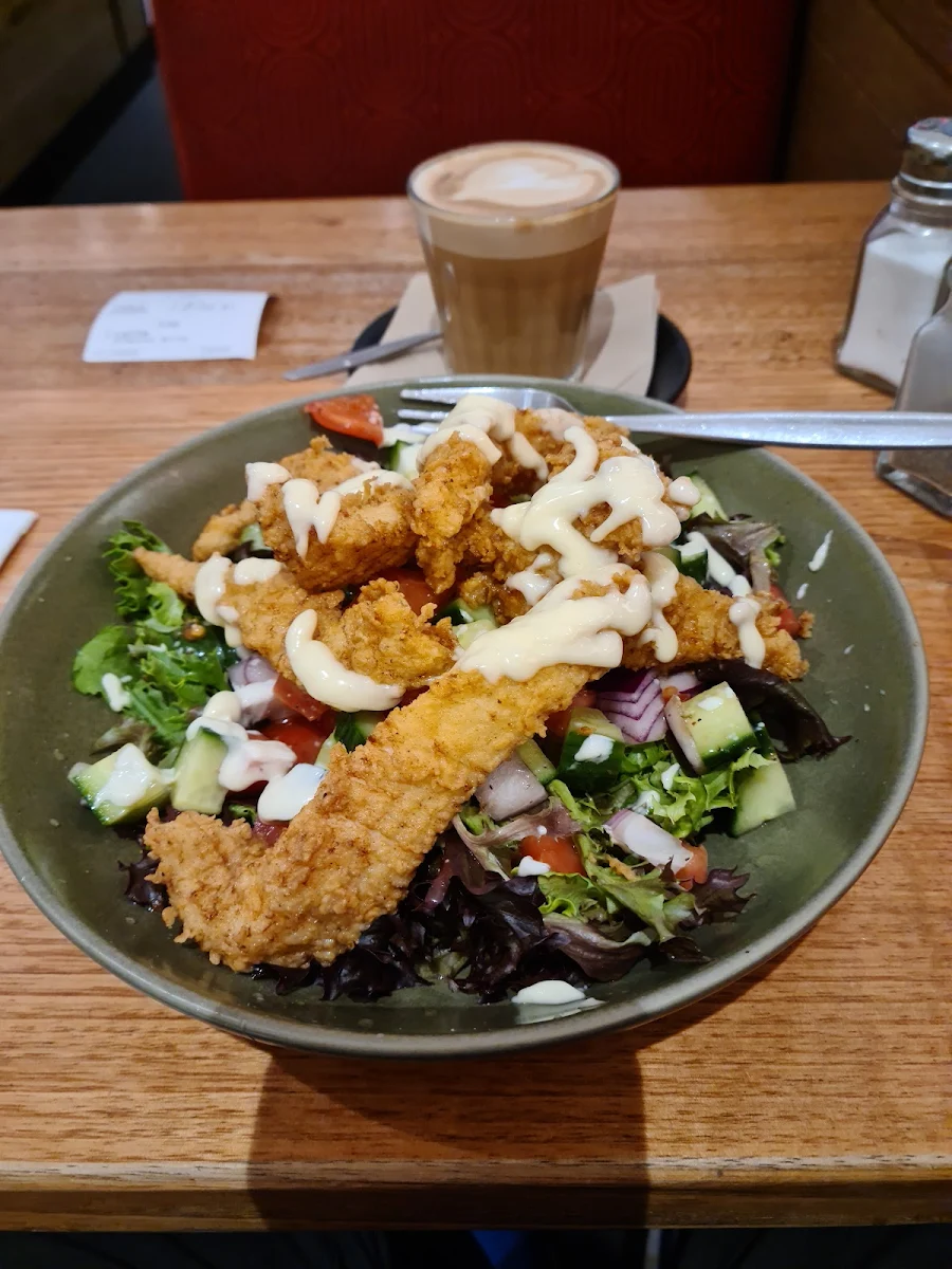 Salt and Pepper Squid Salad, Nadia's Cafe Parramatta