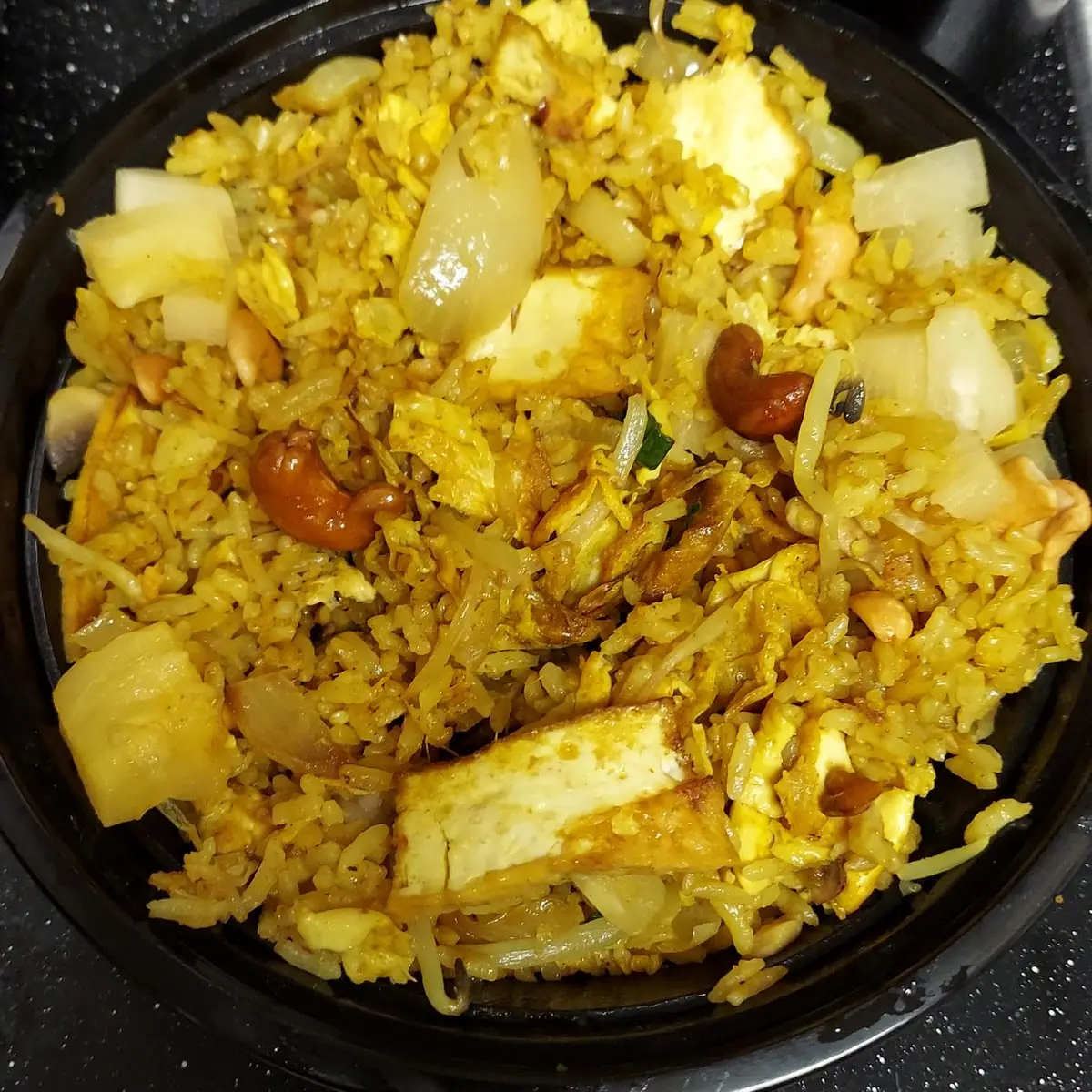 Curry Fried Rice with Tofu