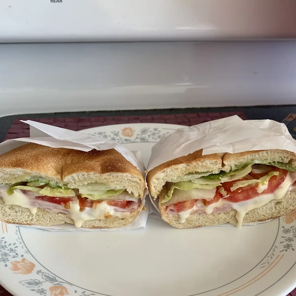 Ham and Cheese Breakfast Sandwich
