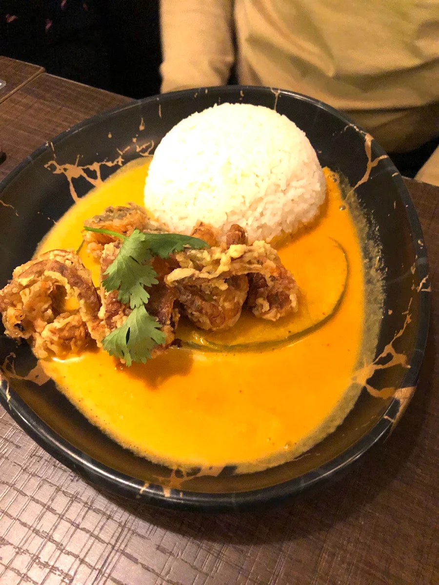 Soft Shell Crab & Pumpkin Panang Curry, Phat Boy
